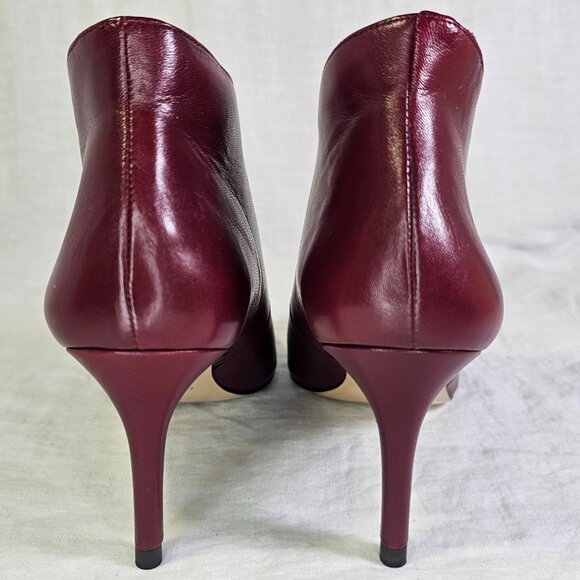 Corrina Genuine Napa Leather 3” High Vamp Pump EU39.5 US9.5 Black Raspberry - Picture 5 of 14